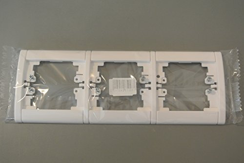 LEGRAND SAGANE Opalis (Blanc) Triple Plaque Horizontal 85008 (850 08)