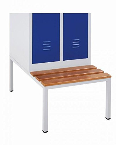 Lüllmann Spind Spint Sitzbank Untergestell für 2türigen 800mm Spind Abmessung: 400 x 800 x 800 mm (Höhe x Breite x Tiefe) 524140