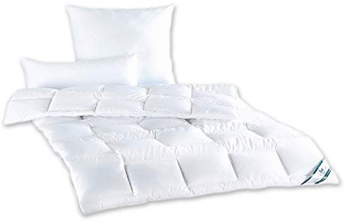 Steppbett f.a.n. Denver, 100% Microfaser, waschbar bis 60 °C, Trocknergeeignet, Supersoftig Größe 155 x 220 cm, Farbe Leicht-Steppbett