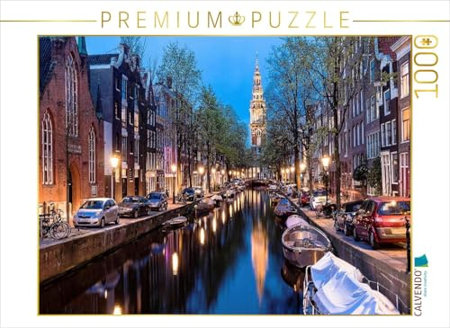 CALVENDO Puzzle Amsterdam - Zuiderkerk am Groenburgwal | 1000 Teile Lege-Größe 64 x 48 cm Foto-Puzzle für glückliche Stunden