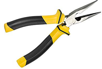 Fixpoint 77150 Flachzange Halbrund mit Geriffelten Backen, 160 mm