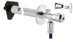 GROHE Eurotec-Bausatz Außenwandventil (Verdrehschutz, mit Sicherungseinrichtung Typ HD, 170-500 mm), chrom, 41206000