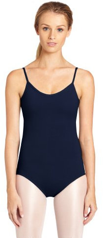 Capezio Justaucorps pour femme avec col en V, vert chunky, S, bleu marine, L