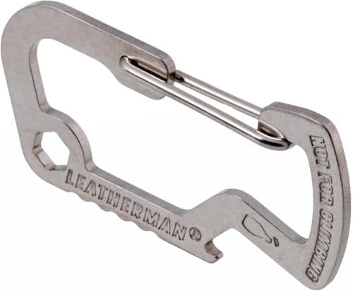 Leatherman Carabiner Accessory - Stainless Steel with Bottle Opener & Hex Wrench