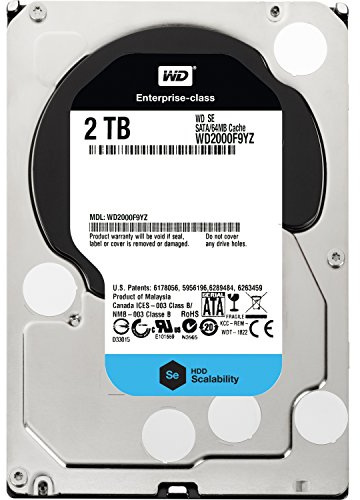 Western Digital SE 2TB, SATAIII, 2000 GB Serial ATA III – Festplatte (2TB, SATAIII, Serial ATA III, RoHS, 5 – 55 °C,-40 – 70 °C, Schwarz, verkabelt)
