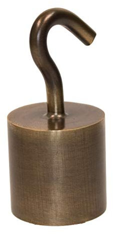 HAMBURGER TAUWERK-FABRIK EST. 1901 Seilendkappe mit Haken Bronziert für 40mm Handlaufseil