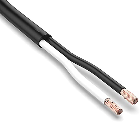 Automotive Multicore Cable Trailer Cable 5m, 10m, 20m or 50m choice: (20m metre, 2 Core 2 x 1.0 mm² round cable 2x AWG 18)