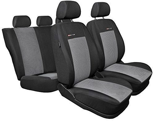 Auto-Dekor 82-p2 | Maß Grau | Set Komplettset 5-Sitze | Sitzbezüge Sitzbezug Schonbezug Schonbezüge Autoschonbezug Autositzbezug Sitzauflagen Sitzschutz Elegance