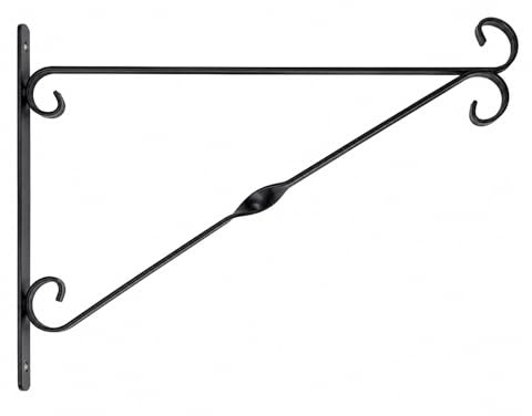Garden Hanging Basket Bracket SupaGarden Hanging Basket Bracket 40cm/16 Black