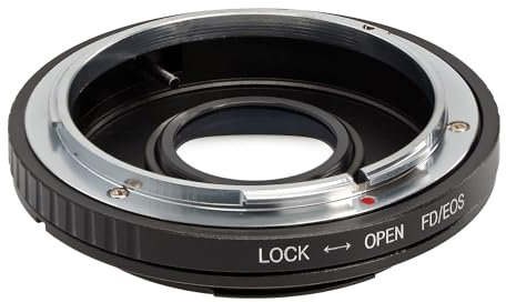 ayex Objektivadapter Passend für Canon FD Objektiv an EF EOS Bajonett + Korrektur-Linse