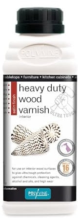 Polyvine Heavy Duty Interior Wood Varnish Satin 500ml