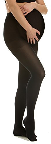 Relaxsan M1190 (Noir 3-L) Collant de contention de grossesse Classe 1 (15-21 mmHg) en microfibre