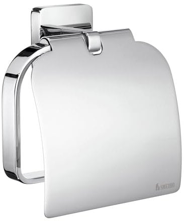 Smedbo Ice 'WC-Papierrollenhalter mit Deckel, Silber