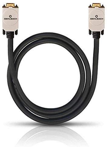 Oehlbach VGA-Videokabel - exzellentes VGA-Kabel Monitorkabel - VGA Stecker auf Stecker - SPOFC, 15-polig, 3-Fach Schirmung - 25m schwarz