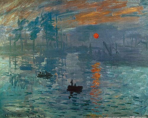 1art1 Claude Monet Poster Impression, Sonnenaufgang, 1872 Kunstdruck Bild 50x40 cm