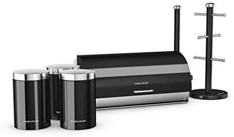 Morphy Richards 974101 Accents 6 Piece Storage Set, Stainless Steel, Translucent Black