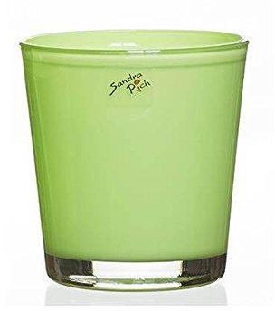 Sandra Rich Glas Orchideentopf Blumentopf Orchid hellgrün H. 13,5cm D. 12,5cm