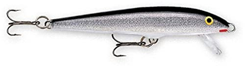Rapala Classic Angelköder, Floater, Größe: 3 cm/2 g, Süßwasser-Schwimmköder, Schwimmtiefe: 0,6–1,2 m, Angelgerät mit Balsa-Konstruktion, Silber S