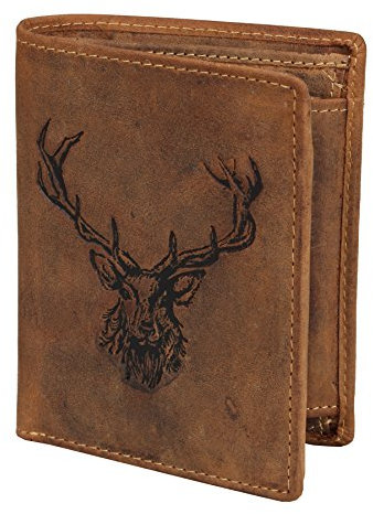Greenburry Vintage Royal Stag Geldbörse mit Hirsch Prägung braun