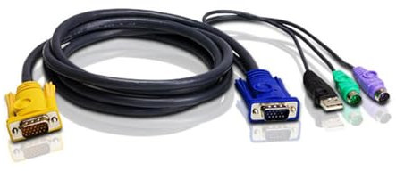 Cable pour kvm ATEN 2L-53xxUP VGA-USB+PS2 - 1,80M
