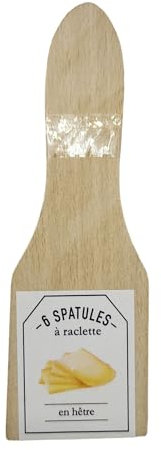 Faveco 141393 Ustensile Spatule Bois, Bois, Marron, 6.5 x 0.71199999999999897 x 11.5 cm