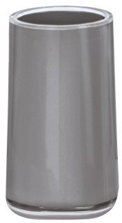 Kleine Wolke Zahnputzbecher Mable / 65 x 113 mm/Farbe Platin, Plastik, 6.5x6.5x11.3 cm