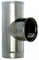 RACCORDO A  T  TEE CANNA FUMARIA Diam 80 mm F/F/M TUBI ACCIAIO INOX 304 spess0,5mm