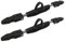 Scuba Wahl Tauchen Fin Spring Fersenriemen mit Quick Release Schnallen, Unisex, schwarz