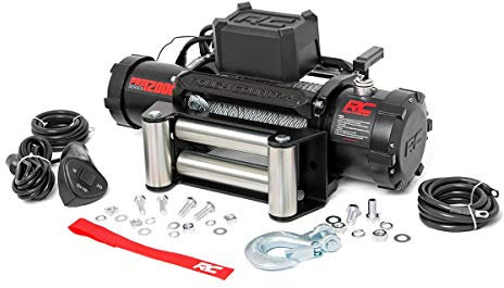 Rough Country - PRO12000 - Treuil électrique Pro Series de 5,4 kg avec câble en Acier pour Tous Les Supports de treuil Standard avec 4 boulons de 4,5 x 25,4 cm