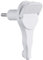 Electraline 520200 Fiche Male 2P 6A Extra Plate Blanche, Blanc
