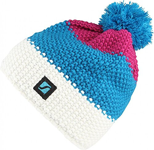 Stuf Straight Erw. Pudelmütze Fuchsia-blau-Weiss