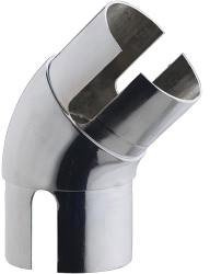 Rothley Handrail 135 Degree Elbow - Chrome Finish Internal fit x 1 | Internal-fit design secures steel stair rails for indoor bannisters, providing essential support and safety.