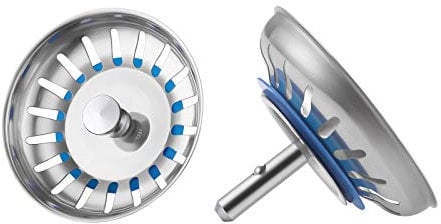 KES Kitchen Sink Plug Strainer Waste Stopper SUS304 Stainless Steel, 2 PCS, PSS5-P2