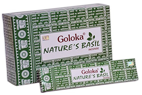 Räuchestab. Goloka Nature´s Basil.RS731: Räucherstäbchen Goloka Nature's Basil Incense 15gr.