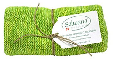 Solwang Handtuch gestrickt in Grün Mix