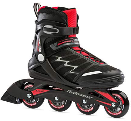 Bladerunner by Rollerblade Advantage Pro XT Herren Erwachsene Fitness Inline Skate, Schwarz und Rot, Inlineskates, 11