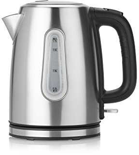 Tristar WK-3373 Jarra hervidora 1,7 L, 2200 W, 1.7 litros, Acero Inoxidable, Negro