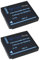 2 x Haute Performance Batterie Li-Ion pour Appareil photo Panasonic Lumix DMC-FT1 DMC-FP8 DMC-FS6 DMC-FS7 DMC-FS10 FS12 FS15 FS25 DMC-FS42 DMC-FS62 DMC-FX40 DMC-FX60 DMC-FX550 DMC-FS25 DMC-FP1 remplace DMW-BCF10/DMW-BCF10E DMW DE-A60B numérique de type de type S/FS25 FS42 10 BCF 10e cgas/106 C