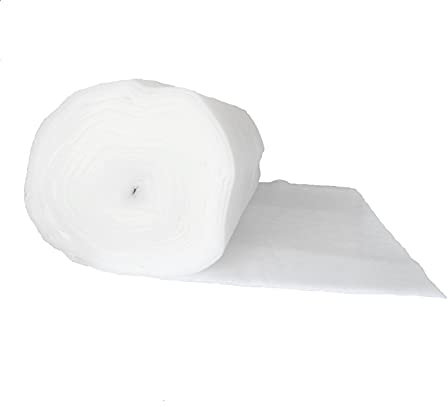 pemmiproducts Spezial Patchworkvlies 120g/m², 1,5 m x 40 m, ca. 12 mm dick,100% Polyester, Volumenvlies,Polstervlies, Vliesstoff, Polsterwatte, Watte