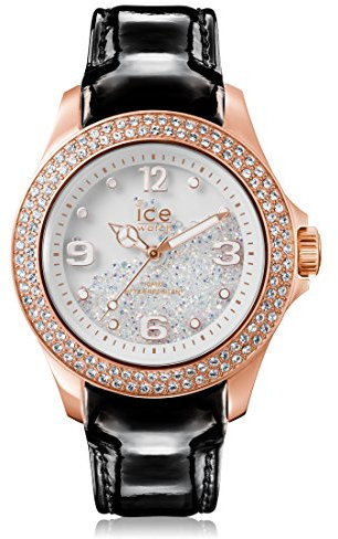 Ice-Crystal Damen Uhr analog Quarzwerk mit Leder Armband CY.RGB.U.L.15