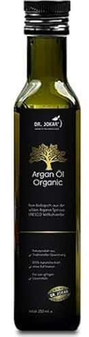 Dr.Jokar Premium Arganöl - 100% Rein & Natürlich | 250ml | Für Haut, Haar & Küche 250ml