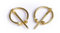 Burgschneider - Fibel Set Vafi für Beinwickel (Standard, Unisex, Brass) Historisch - Medieval