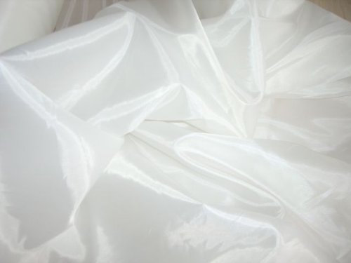 Futterstoff Taft Stoff weiss Meterware