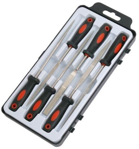 6 PIECE DIAMOND COATED NEEDLE FILE SET