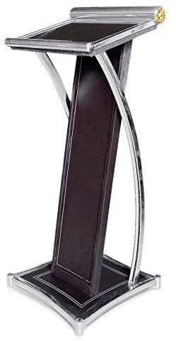 WAS 4433 120 Edelstahl Rednerpult, 50cm x 50cm x 120cm