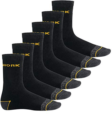 MT Herren Arbeits- und Freizeitsocken (6 oder 12 Paar), Robuste Work Socken