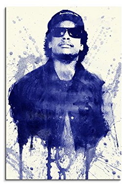 Paul Sinus Art Eazy-E_90x60cm Wandbild Aquarell Unikat Kunst Bild wie Gemälde Kunstdruck