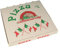PAPSTAR 50 Pizzakartons, Cellulose eckig 33 cm x 33 cm x 4 cm Italienische Flagge, Sie erhalten 1 Packung, Packungsinhalt: 50 Stück