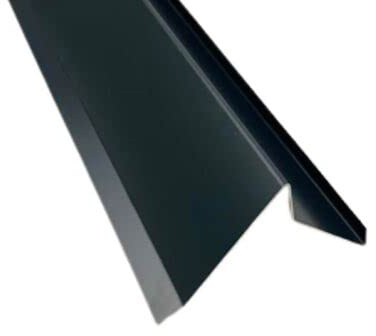 Ortgangblech 2 m lang Aluminium farbig 0,8 mm (klein, Anthrazit)
