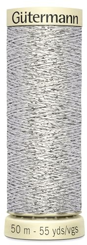 Gütermann Nähgarn mit Metallic-Effekt, Farbe 41, 50 m, 1 Spule